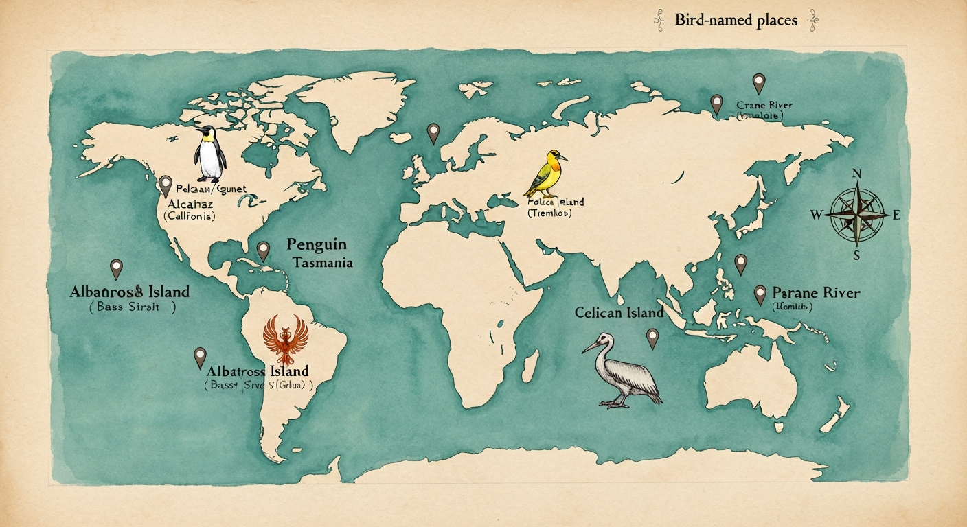 Places Named After Birds: Origins, Examples and Etymologies