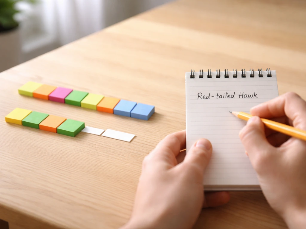 Hands and a pencil next to colored letter blocks showing which characters count vs spaces/hyphens.