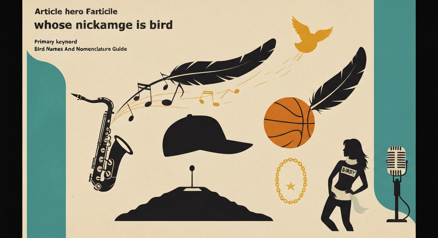Collage-style illustration combining a saxophone with feather music notes, a baseball mound with a feather motif, a winged basketball, and a microphone—mid-century poster look